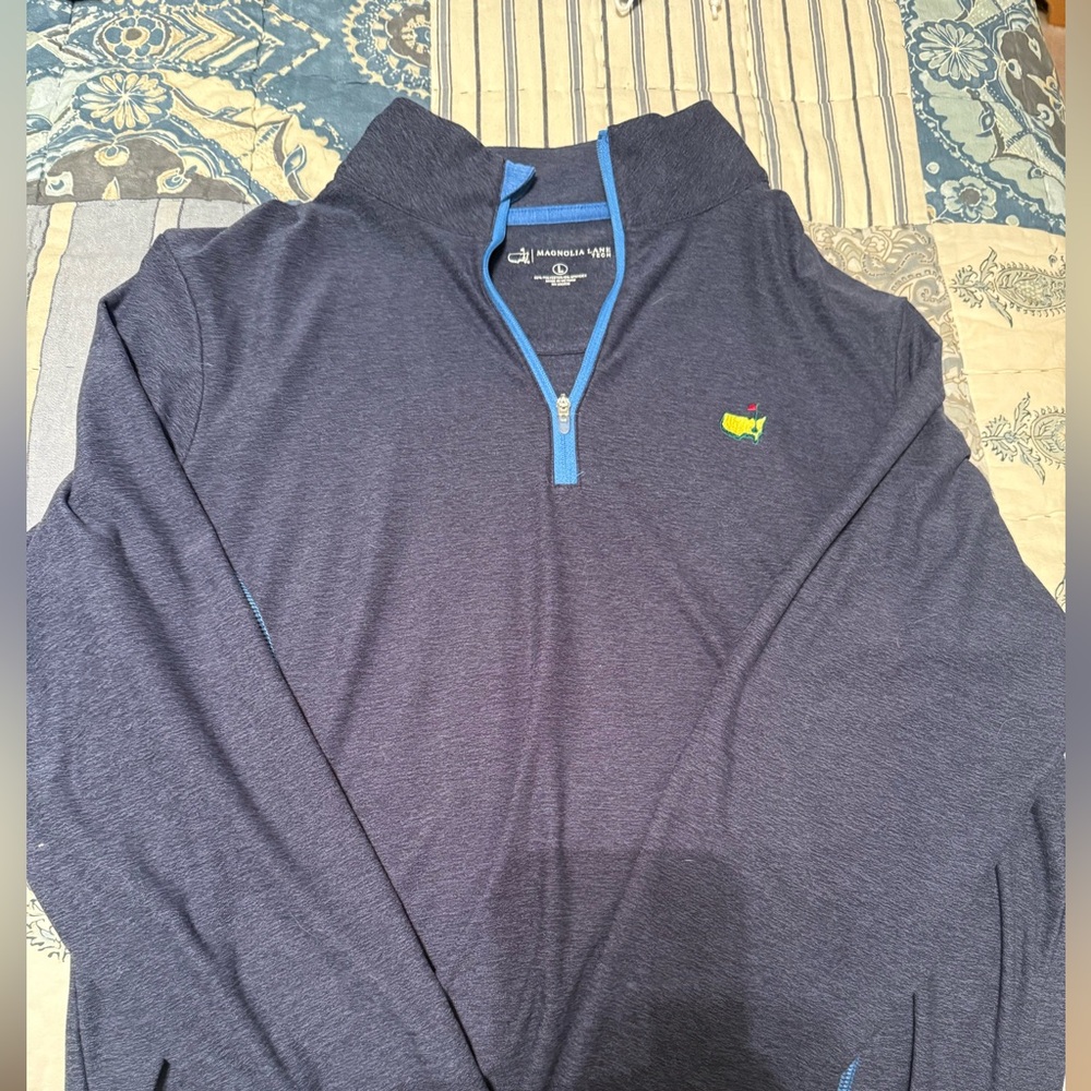 Women’s Masters Logo Tech 1/4 zip. Size large. Weathered navy blue - Picture 2 of 4